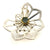 One of a Kind Origami Ring with Montana Sapphire-Rings-Karin Jacobson-Pistachios