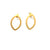 Open Leaf Line Earrings-Earrings-Barbara Schletterer-Pistachios