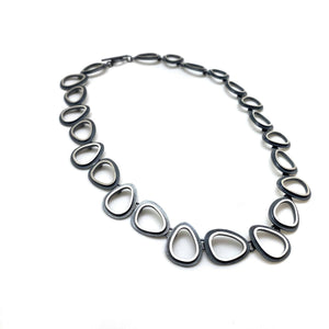 Open Ovals Necklace - Short-Necklaces-Heather Guidero-Pistachios