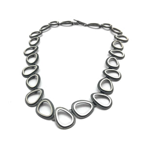 Open Ovals Necklace - Short-Necklaces-Heather Guidero-Pistachios