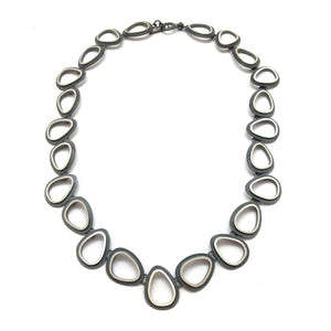 Open Ovals Necklace - Short-Necklaces-Heather Guidero-Pistachios