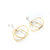 Orbital Hoop Chains - Silver/Gold-Earrings-Veronika Majewska-Pistachios