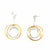 Orbital Hoop Chains - Silver/Gold-Earrings-Veronika Majewska-Pistachios