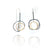 Orbital Hoop Drops - Oxi/Gold-Earrings-Veronika Majewska-Pistachios