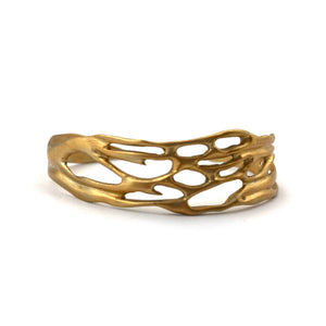 Organic Gold Vermeil Cuff Bracelet-Bracelets-Lisa Cimino-Pistachios