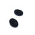 Oval Black Caviar Studs-Earrings-Jessica Armstrong-Pistachios