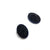 Oval Black Caviar Studs-Earrings-Jessica Armstrong-Pistachios