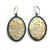 Oval Gold Leaf Memento Earring - Large-Earrings-Luana Coonen-Pistachios