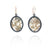 Oval Gold Leaf Memento Earring - Small-Earrings-Luana Coonen-Pistachios