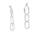 Oval Wire Chain Earrings-Earrings-Franziska Rappold-Pistachios