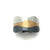 Overlapping Wave Bracelet Oxidized, Silver and Gold-Bracelets-Kacper Schiffers-Pistachios