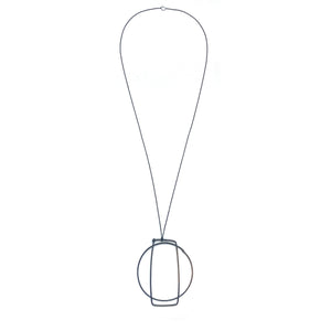 Oversized Geometric Necklace-Necklaces-Gabrielle Desmarais-Pistachios