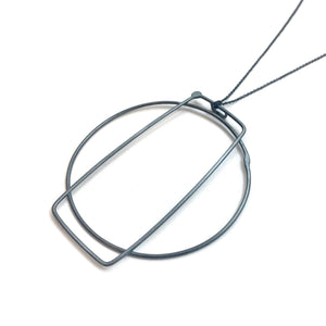 Oversized Geometric Necklace-Necklaces-Gabrielle Desmarais-Pistachios