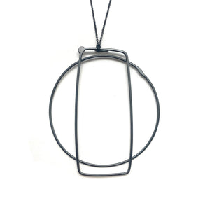 Oversized Geometric Necklace-Necklaces-Gabrielle Desmarais-Pistachios