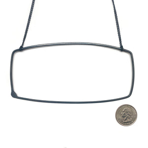 Oversized Rectangular Necklace-Necklaces-Gabrielle Desmarais-Pistachios