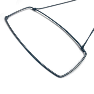 Oversized Rectangular Necklace-Necklaces-Gabrielle Desmarais-Pistachios