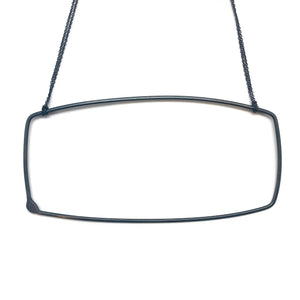 Oversized Rectangular Necklace-Necklaces-Gabrielle Desmarais-Pistachios