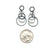 Oxi Circle Link Earrings-Earrings-Heather Guidero-Pistachios