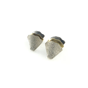 Oxi/Silver/Gold Layered Earrings-Earrings-Eva Stone-Pistachios