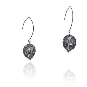 Oxidized Dew Hooks-Earrings-Sowon Joo-Pistachios