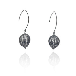 Oxidized Dew Hooks-Earrings-Sowon Joo-Pistachios