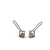 Oxidized Silver & 18k Bi-Metal Horizon Hooks-Earrings-Ashka Dymel-Pistachios