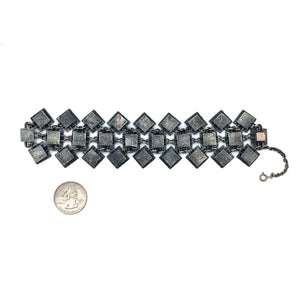 Oxidized Silver Link Bracelet-Earrings-Biba Schutz-Pistachios