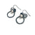 Oxidized Sterling Silver Earrings-Earrings-Liaung-Chung Yen-Pistachios