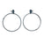 Oxidized Sterling Silver Hoops-Earrings-Gabrielle Desmarais-Pistachios