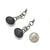 Oxidized and Gold Cage Link Drops-Earrings-Sowon Joo-Pistachios
