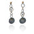 Oxidized and Gold Cage Link Drops-Earrings-Sowon Joo-Pistachios