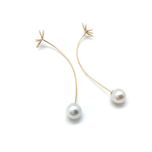 Pearl Starburst Drops-Earrings-Emi Nakamura-Pistachios