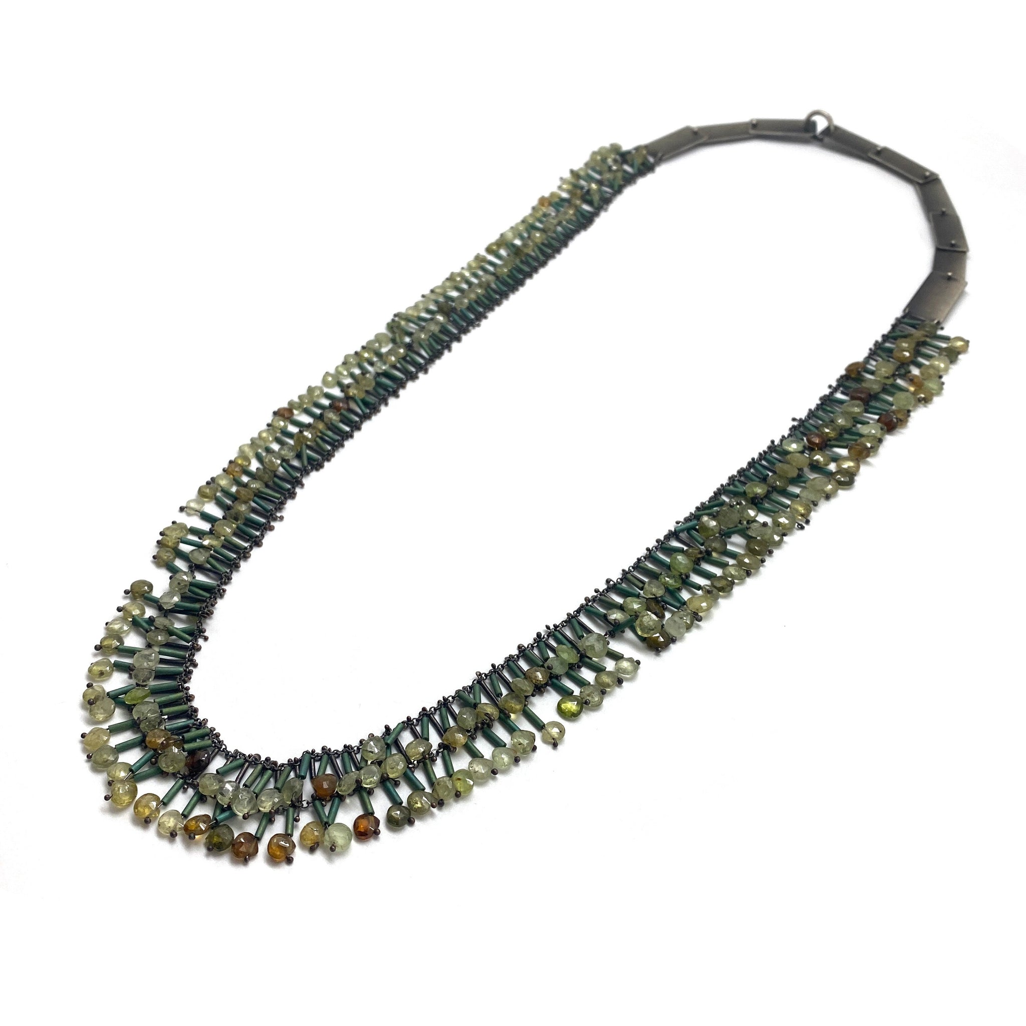 Statement peridot necklace on sale