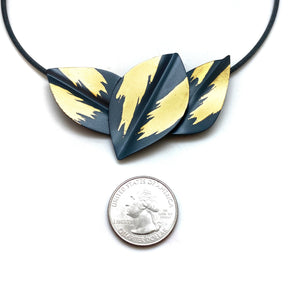 Petal Bunch Necklace - Black-Necklaces-Judith Neugebauer-Pistachios