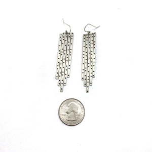 Plique Chandeliers-Earrings-Hilary Finck-Pistachios