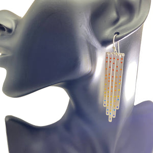 Plique Chandeliers-Earrings-Hilary Finck-Pistachios