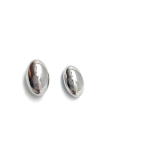 Polished Silver Pod Studs-Earrings-Sowon Joo-Pistachios