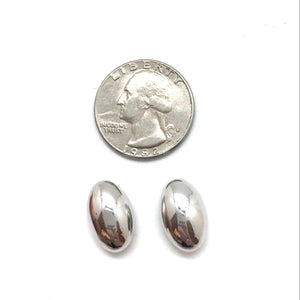 Polished Silver Pod Studs-Earrings-Sowon Joo-Pistachios