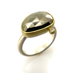Pyrite Ring-Rings-Heather Guidero-Pistachios
