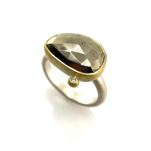 Pyrite Ring-Rings-Heather Guidero-Pistachios