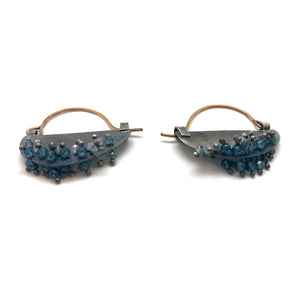 Quartz Boat Earrings-Earrings-Karen Gilbert-Pistachios
