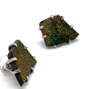 Rainbow Pyrite Studs-Earrings-Aimee Petkus-Pistachios