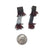 Rectangle Garnet Fringe Earrings-Earrings-Karen Gilbert-Pistachios