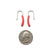 Red Mini Bow Earrings-Earrings-Ursula Muller-Pistachios