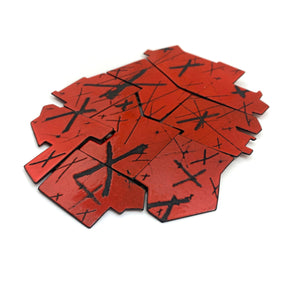 Red "X" Enamel Brooch-Pins-Kat Cole-Pistachios