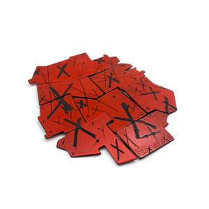 Red "X" Enamel Brooch-Pins-Kat Cole-Pistachios