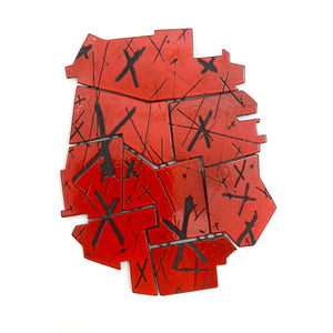 Red "X" Enamel Brooch-Pins-Kat Cole-Pistachios