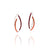 Red and Orange 3D Bow Earrings - Round Tubing-Earrings-Ursula Muller-Pistachios