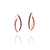 Red and Orange 3D Bow Earrings - Round Tubing-Earrings-Ursula Muller-Pistachios
