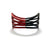 Red/Black Wing Stretch Bracelet-Bracelets-Ursula Muller-Pistachios